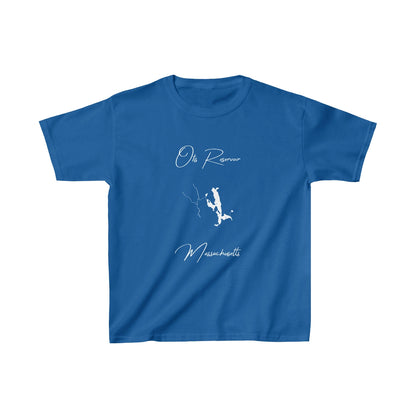 Massachusetts  Otis  Reservoir  Youth  T-shirt  front  position  view  from  front  royal.webp