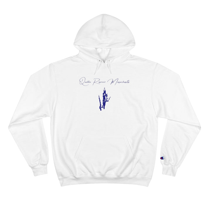 Massachusetts  Quabbin  Reservoir  Hoodie  front  position  view  from  front  white.webp