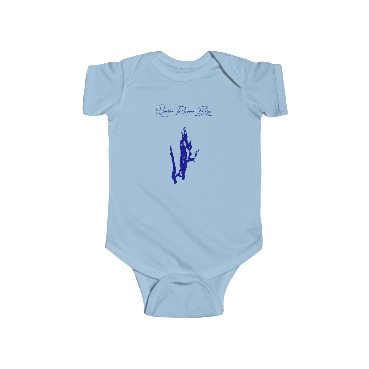Massachusetts  Quabbin  Reservoir  Onesie  front  position  view  from  front  light  blue.webp