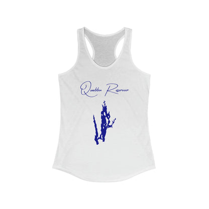 Massachusetts  Quabbin  Reservoir  Racerback-Tank  front  position  view  from  front  solid  white.webp