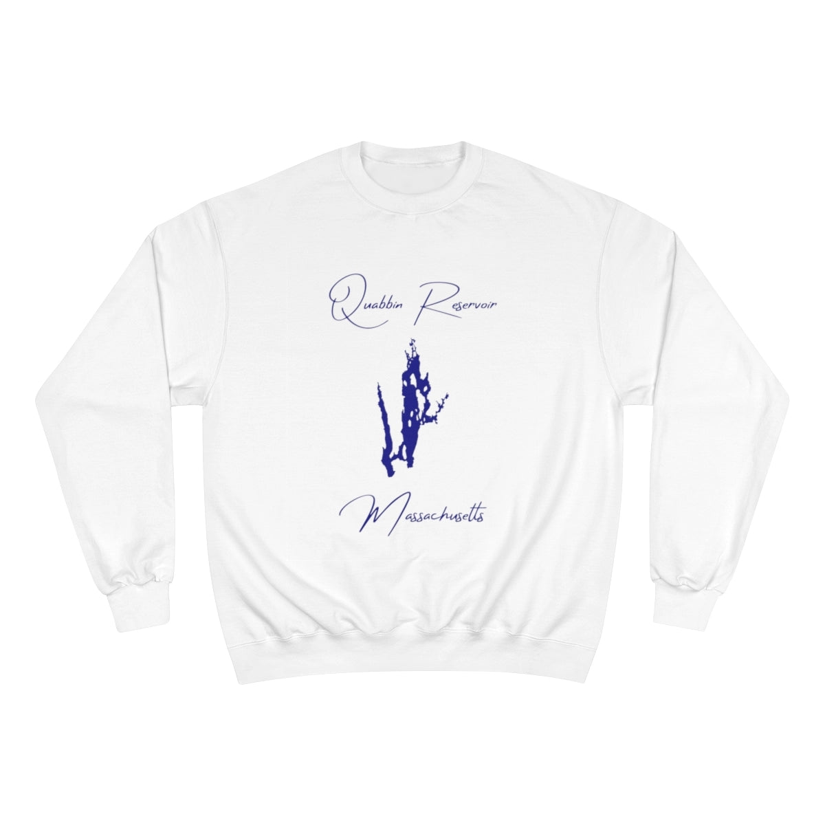 Massachusetts  Quabbin  Reservoir  Sweatshirt  front  position  view  from  front  white.webp
