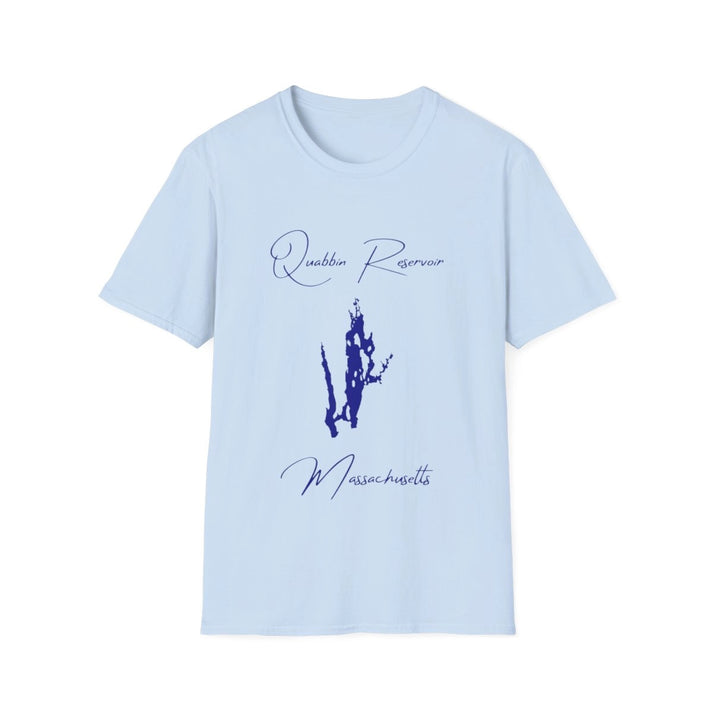 Massachusetts  Quabbin  Reservoir  T-shirt  front  position  view  from  front  light  blue.webp