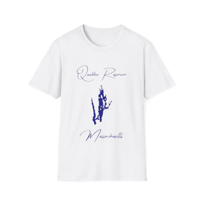 Massachusetts  Quabbin  Reservoir  T-shirt  front  position  view  from  front  white.webp