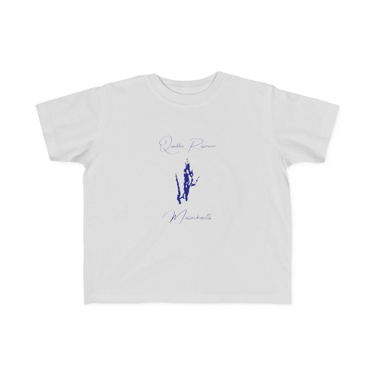 Massachusetts  Quabbin  Reservoir  Toddler  T-shirt  front  position  view  from  front  silver.webp
