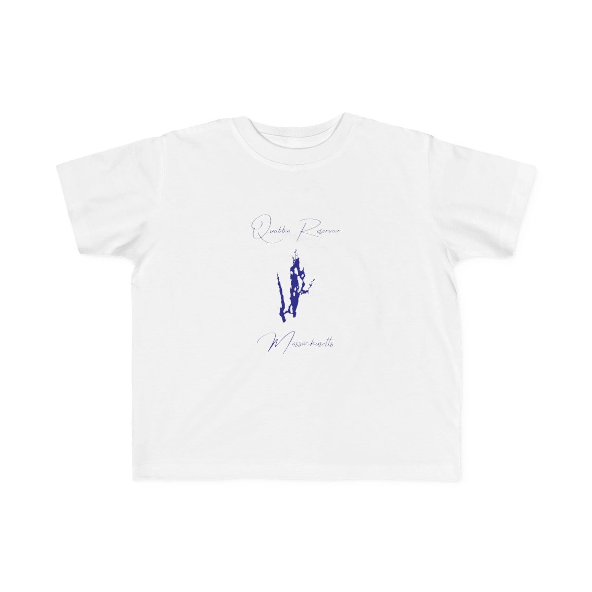 Massachusetts  Quabbin  Reservoir  Toddler  T-shirt  front  position  view  from  front  white.webp