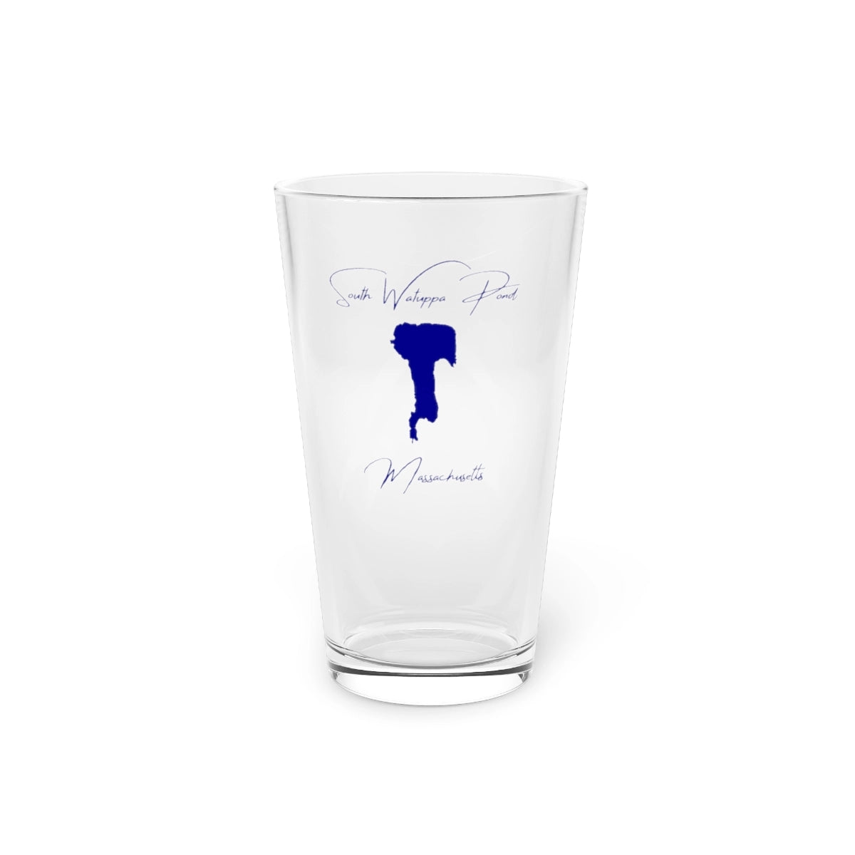 Massachusetts  South  Watuppa  Pond  16oz  Pint  Glass  front  position  view  from  front  16oz.webp