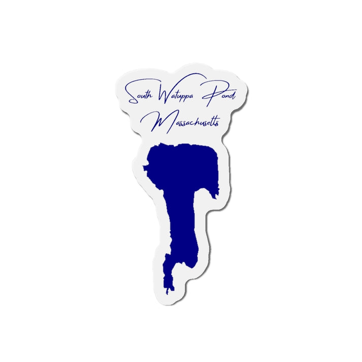 Massachusetts  South  Watuppa  Pond  Die  Cut  Magnet  front  position  view  from  front  4  x  4.webp