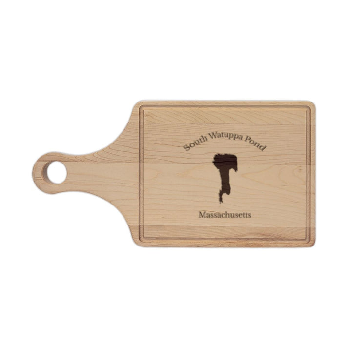 Massachusetts  South  Watuppa  Pond  Engraved  Cutting  Board  front  position  view  from  front  maple.webp