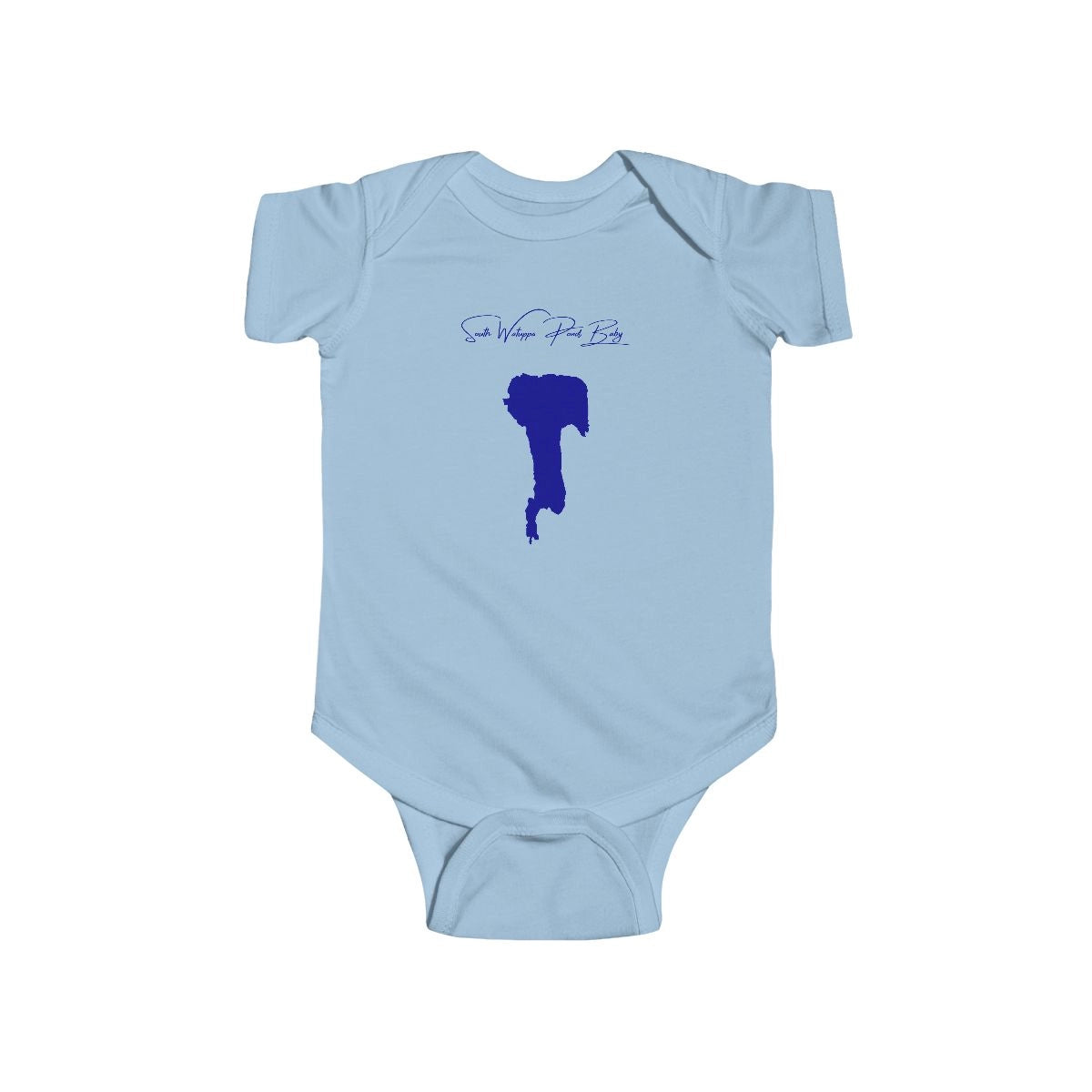 Massachusetts  South  Watuppa  Pond  Onesie  front  position  view  from  front  light  blue.webp