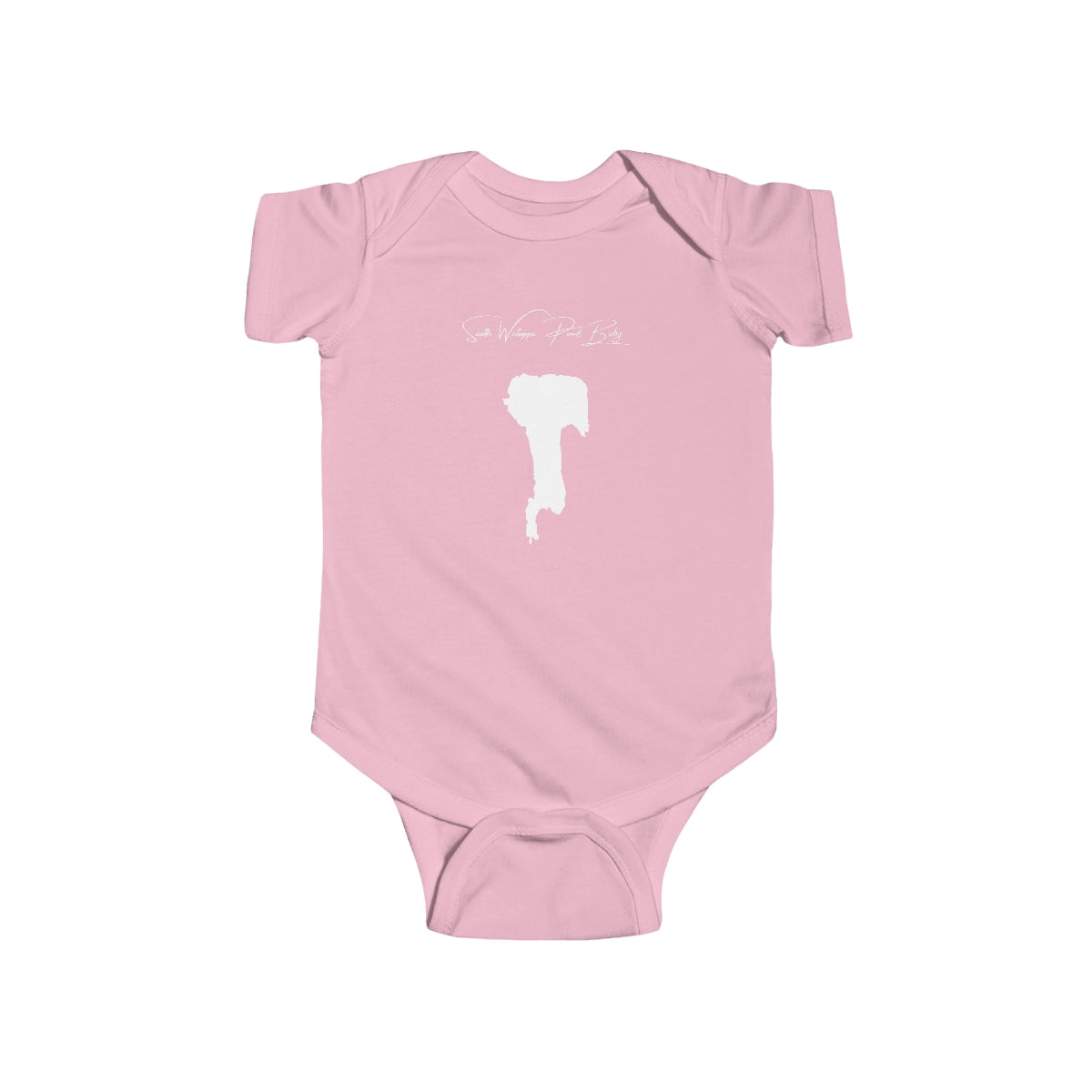 Massachusetts  South  Watuppa  Pond  Onesie  front  position  view  from  front  pink.webp