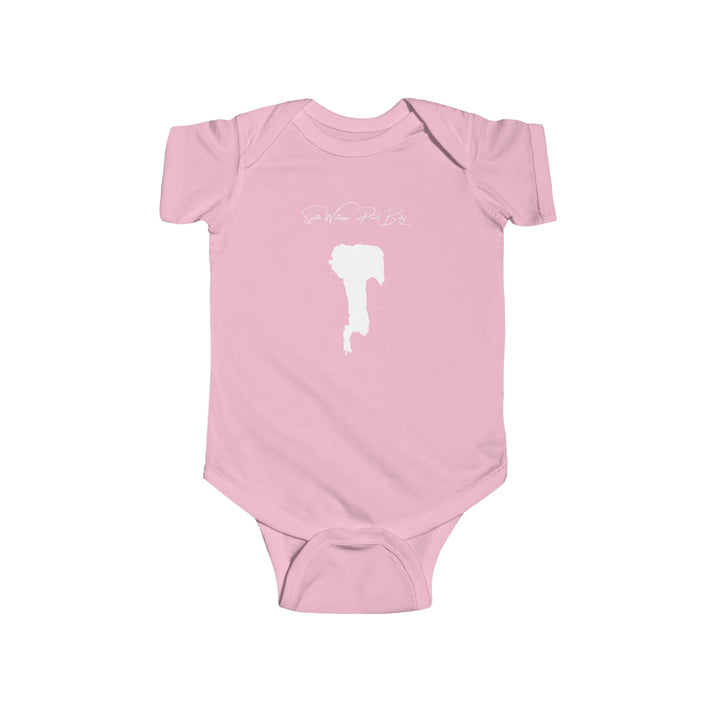 Massachusetts  South  Watuppa  Pond  Onesie  front  position  view  from  front  pink.webp