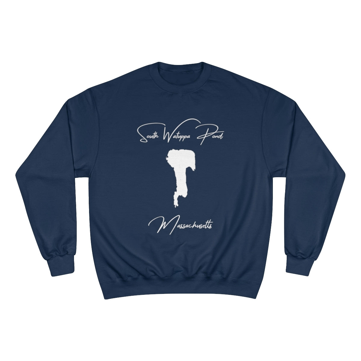Massachusetts  South  Watuppa  Pond  Sweatshirt  front  position  view  from  front  navy.webp
