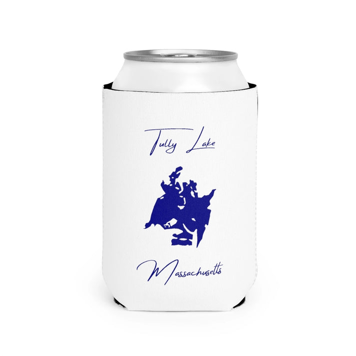 Massachusetts  Tully  Lake  Can  Koozie  front  position  view  from  front-2  white.webp