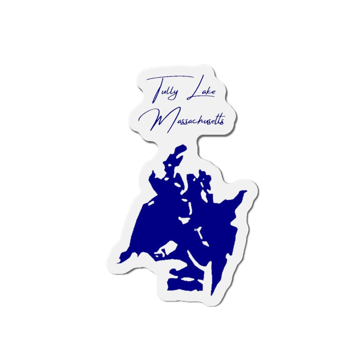 Massachusetts  Tully  Lake  Die  Cut  Magnet  front  position  view  from  front  4  x  4.webp