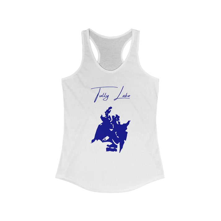 Massachusetts  Tully  Lake  Racerback-Tank  front  position  view  from  front  solid  white.webp