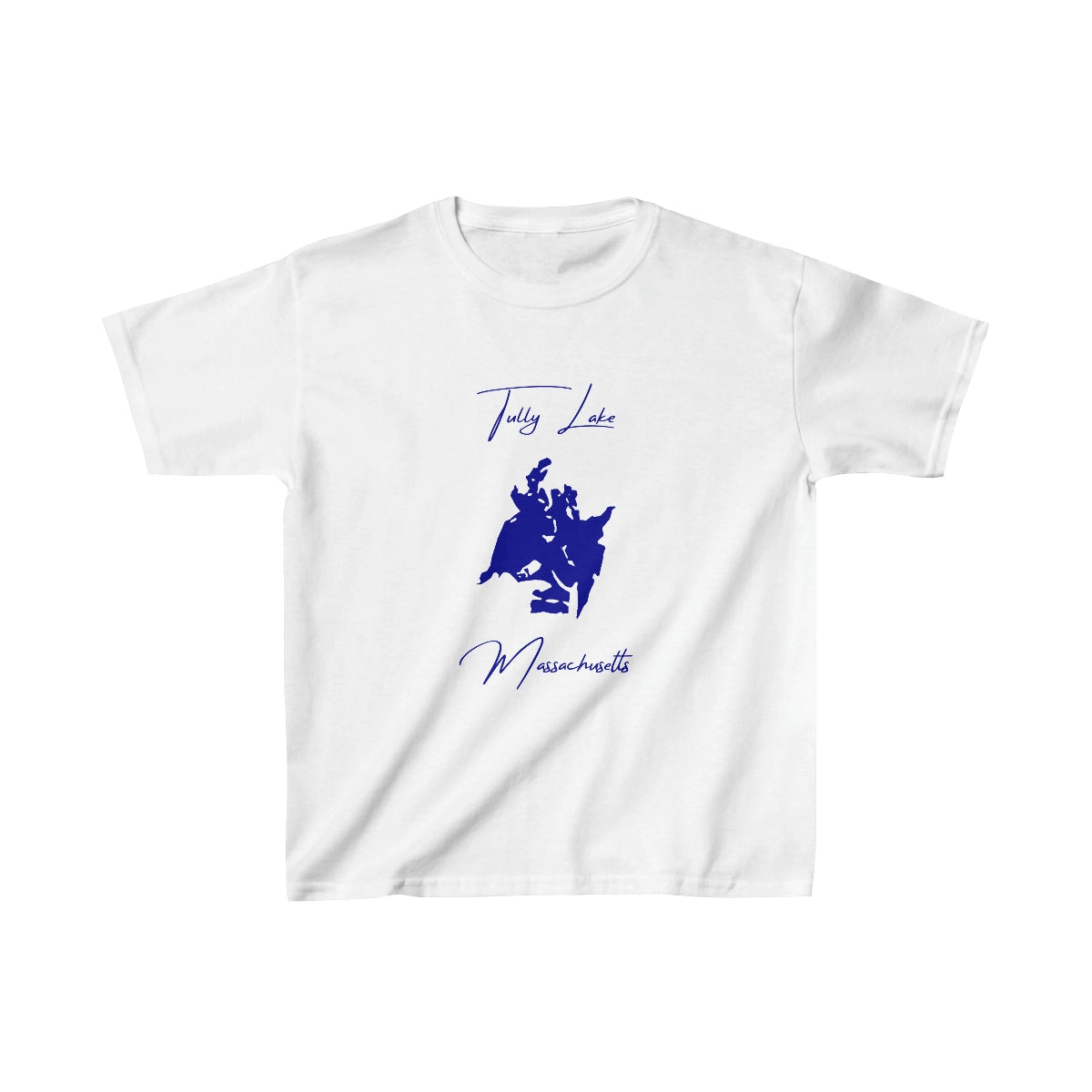 Massachusetts  Tully  Lake  Youth  T-shirt  front  position  view  from  front  white.webp