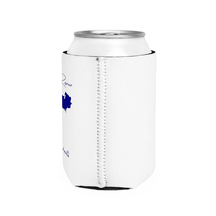 Massachusetts  Wachusett  Reservoir  Can  Koozie  all  position  view  from  right  white.webp