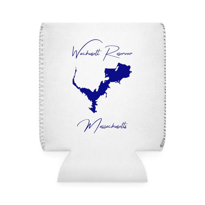 Massachusetts  Wachusett  Reservoir  Can  Koozie  front  position  view  from  front-1  white.webp