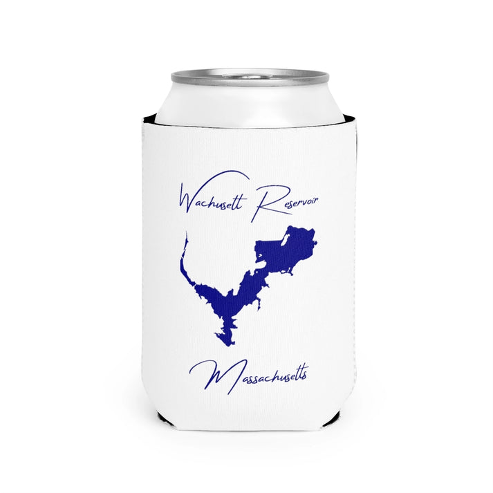 Massachusetts  Wachusett  Reservoir  Can  Koozie  front  position  view  from  front-2  white.webp