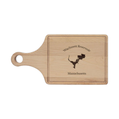 Massachusetts  Wachusett  Reservoir  Engraved  Cutting  Board  front  position  view  from  front  maple.webp