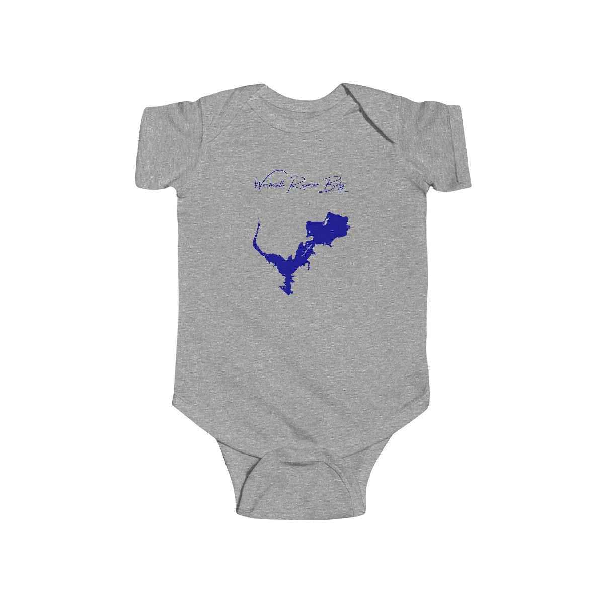 Massachusetts  Wachusett  Reservoir  Onesie  front  position  view  from  front  heather.webp