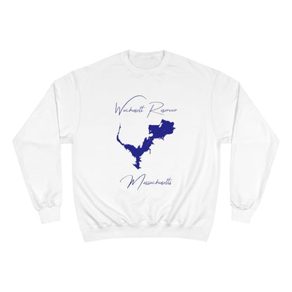 Massachusetts  Wachusett  Reservoir  Sweatshirt  front  position  view  from  front  white.webp