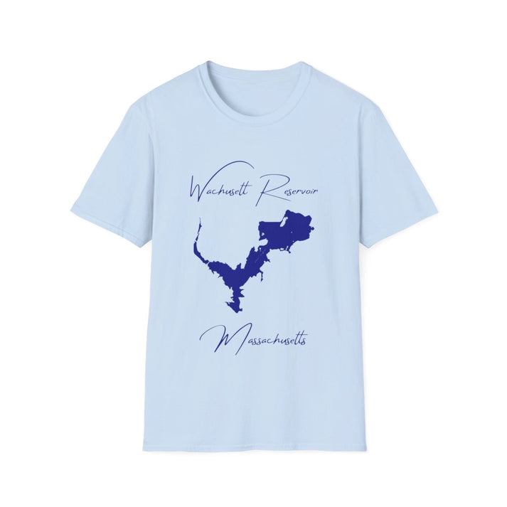 Massachusetts  Wachusett  Reservoir  T-shirt  front  position  view  from  front  light  blue.webp