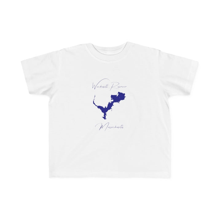 Massachusetts  Wachusett  Reservoir  Toddler  T-shirt  front  position  view  from  front  white.webp