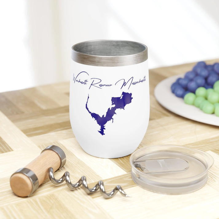 Massachusetts  Wachusett  Reservoir  Wine  Tumbler  other  position  view  from  context  white.webp