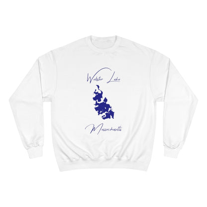 Massachusetts  Webster  Lake  Sweatshirt  front  position  view  from  front  white.webp