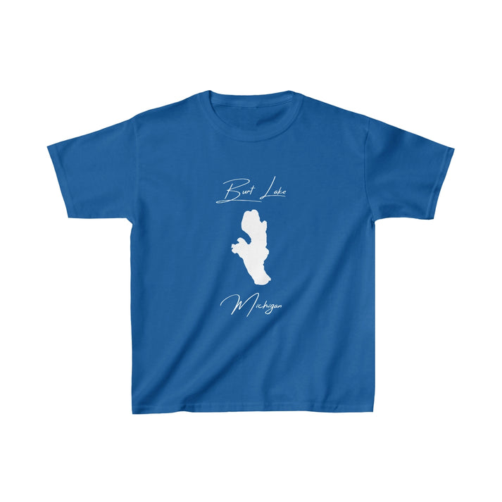 Michigan  Burt  Lake  Youth  T-shirt  front  position  view  from  front  royal.webp