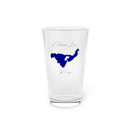 Michigan  Crooked  Lake  16oz  Pint  Glass  front  position  view  from  front  16oz.webp