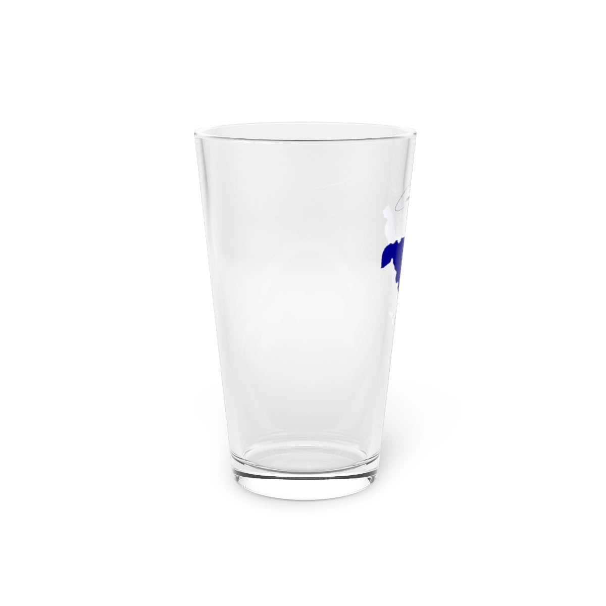 Michigan  Crooked  Lake  16oz  Pint  Glass  front  position  view  from  left  16oz.webp