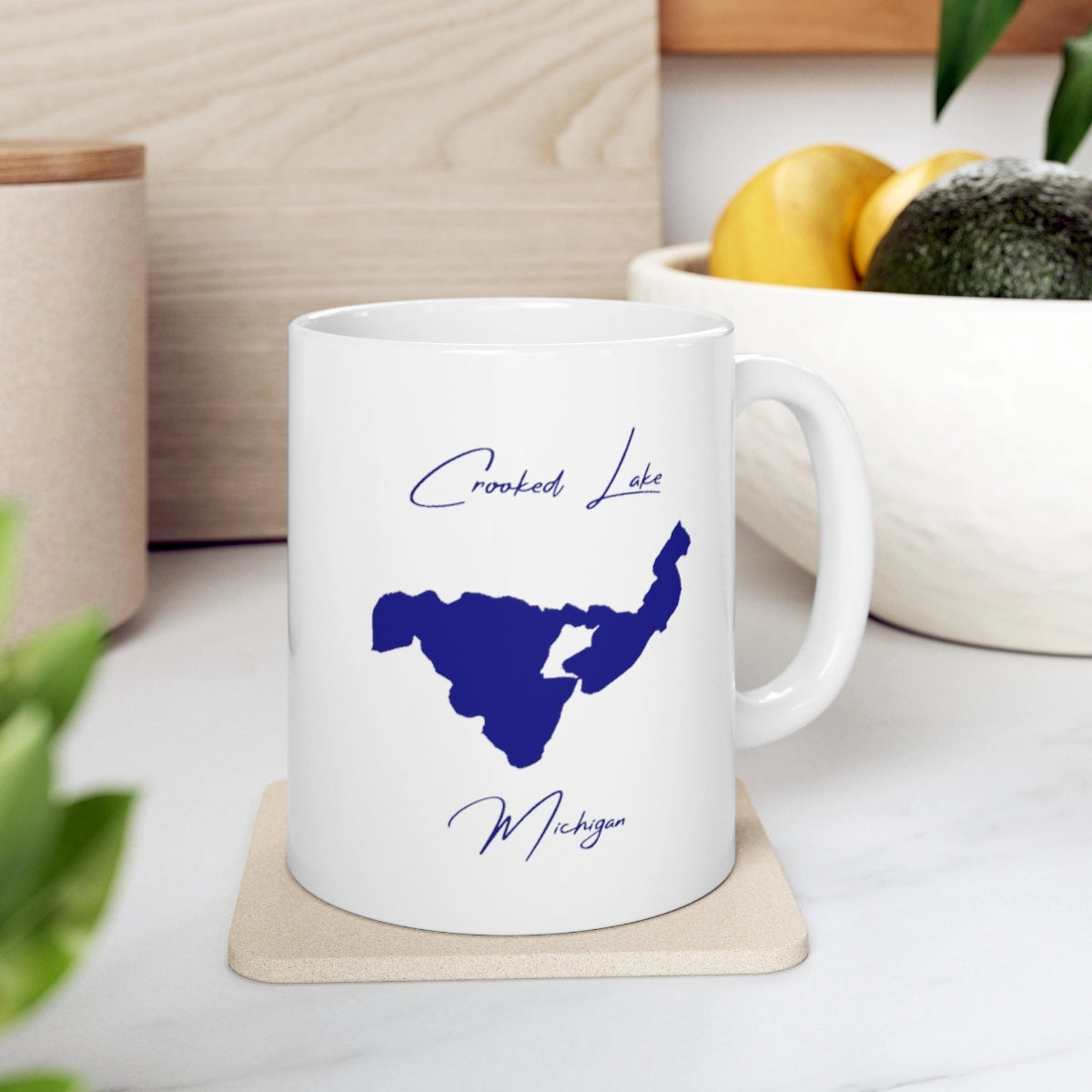 Michigan  Crooked  Lake  Ceramic  Mug  other  position  view  from  context-4  11oz.webp