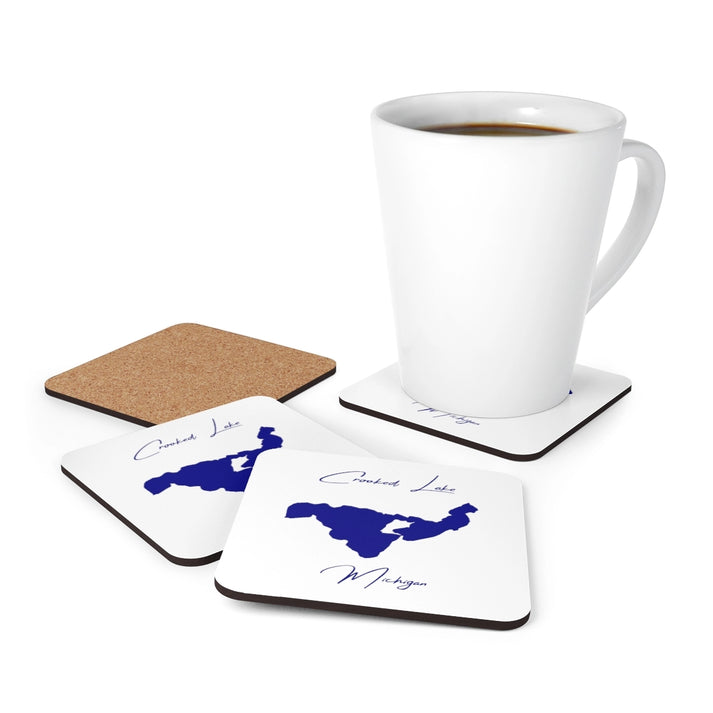 Michigan  Crooked  Lake  Coaster  Set  front  position  view  from  context-1  3.75  x  3.75.webp