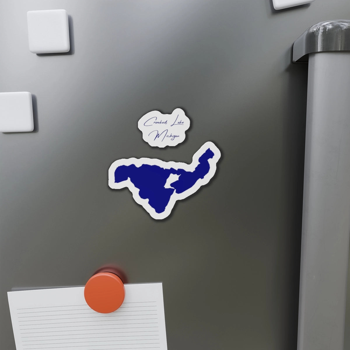 Michigan  Crooked  Lake  Die  Cut  Magnet  front  position  view  from  context-1  4  x  4.webp