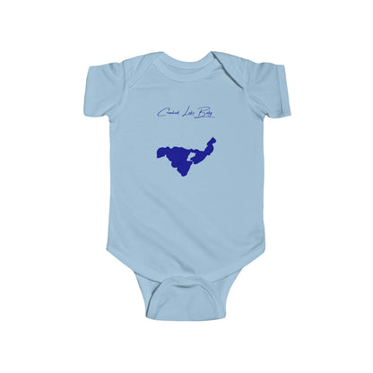 Michigan  Crooked  Lake  Onesie  front  position  view  from  front  light  blue.webp