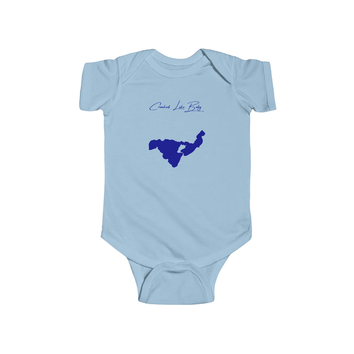 Michigan  Crooked  Lake  Onesie  front  position  view  from  front  light  blue.webp