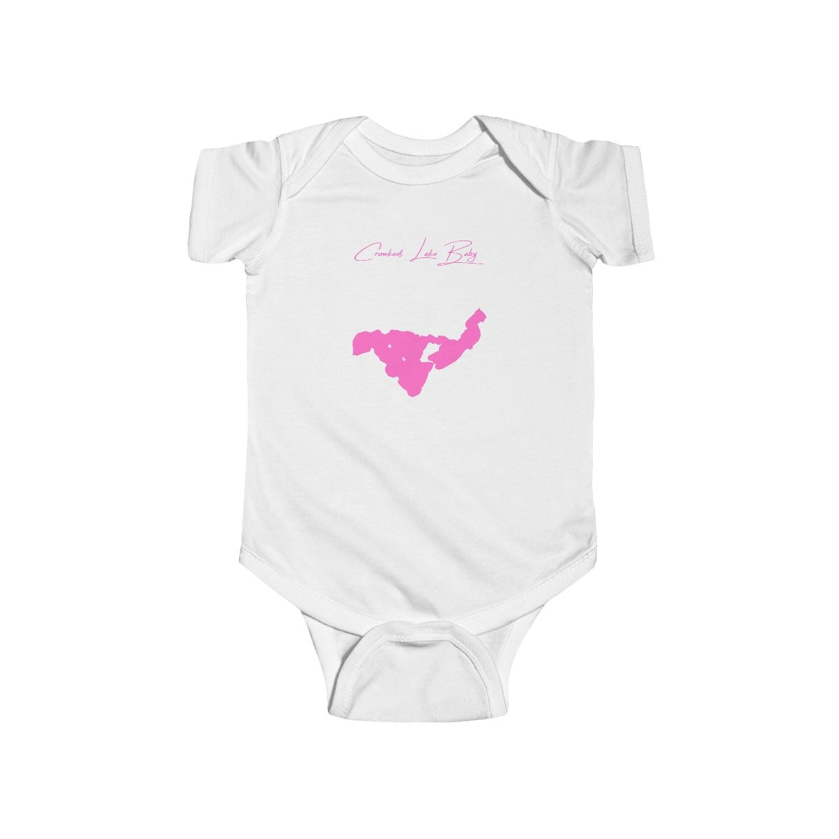 Michigan  Crooked  Lake  Onesie  front  position  view  from  front  white.webp