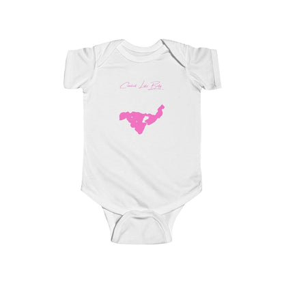 Michigan  Crooked  Lake  Onesie  front  position  view  from  front  white.webp