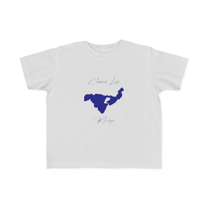 Michigan  Crooked  Lake  Toddler  T-shirt  front  position  view  from  front  silver.webp