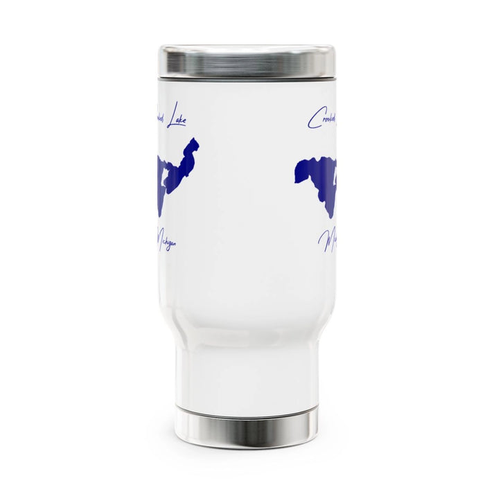 Michigan  Crooked  Lake  Travel  Mug  other  position  view  from  front  14oz.webp