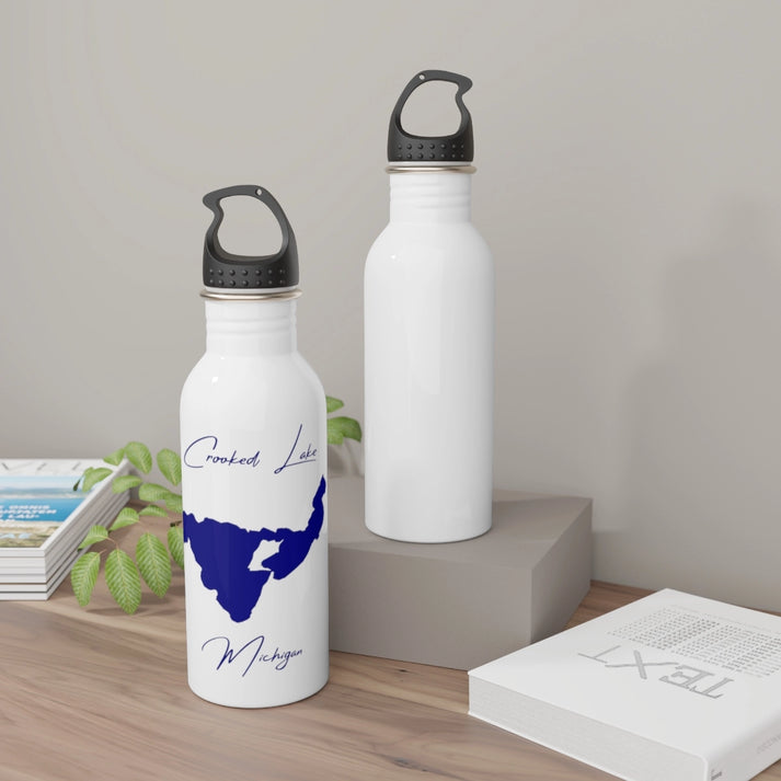Michigan  Crooked  Lake  Water  bottle  other  position  view  from  context-2  white.webp