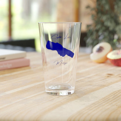 Michigan  Crystal  Lake  16oz  Pint  Glass  front  position  view  from  context-2  16oz.webp