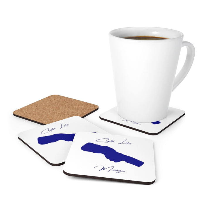 Michigan  Crystal  Lake  Coaster  Set  front  position  view  from  context-1  3.75  x  3.75.webp