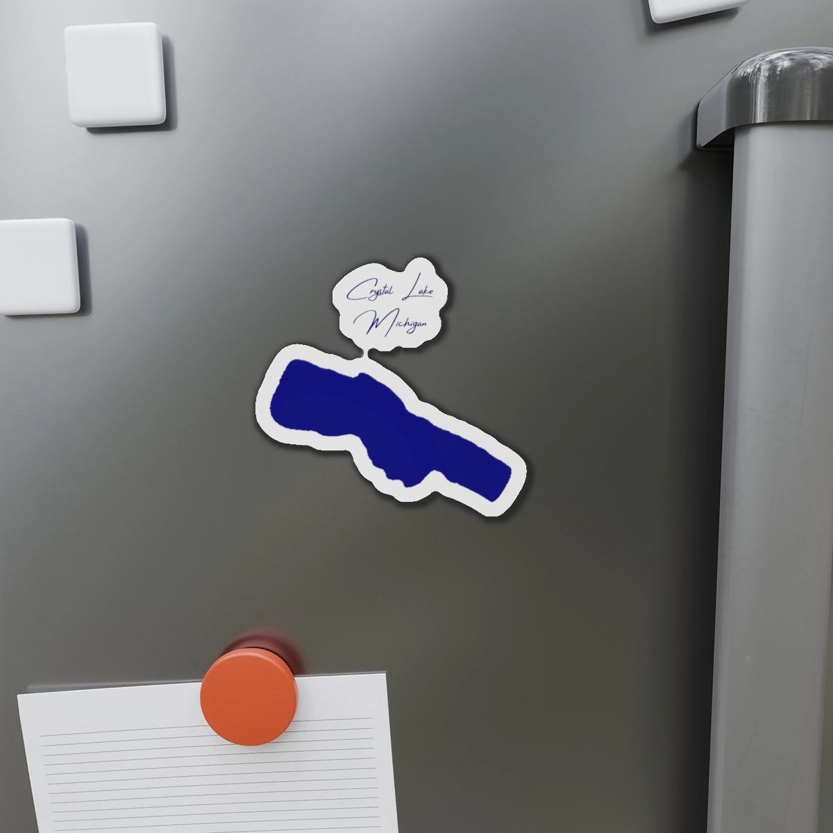 Michigan  Crystal  Lake  Die  Cut  Magnet  front  position  view  from  context-1  4  x  4.webp