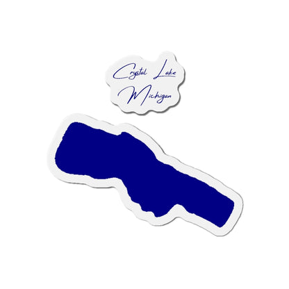 Michigan  Crystal  Lake  Die  Cut  Magnet  front  position  view  from  front  4  x  4.webp