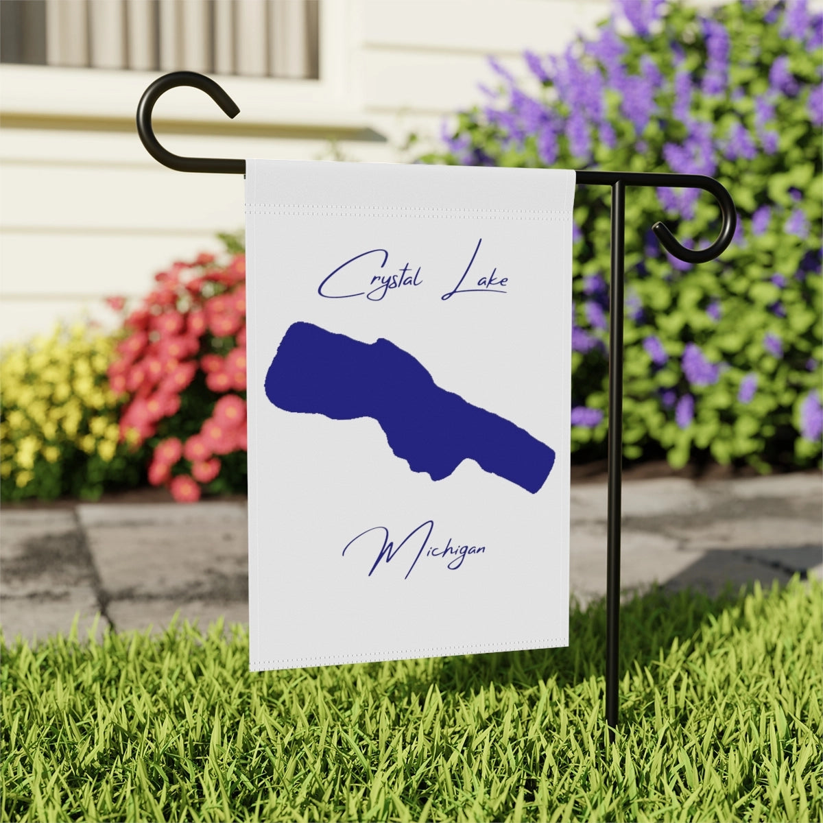 Michigan  Crystal  Lake  Garden  Banner  other  position  view  from  context-2  12''  x  18''.webp