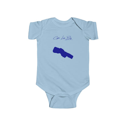 Michigan  Crystal  Lake  Onesie  front  position  view  from  front  light  blue.webp