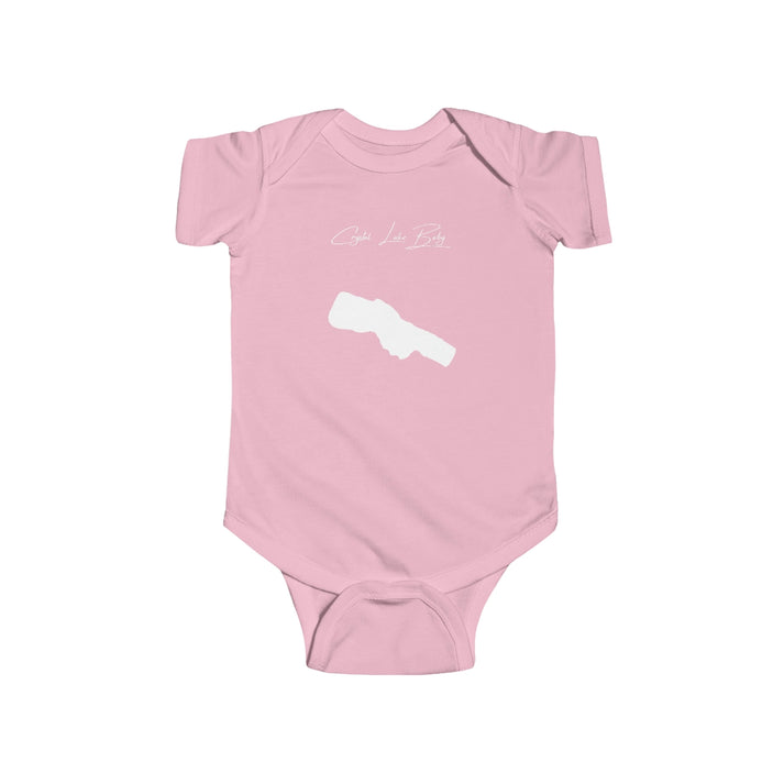 Michigan  Crystal  Lake  Onesie  front  position  view  from  front  pink.webp